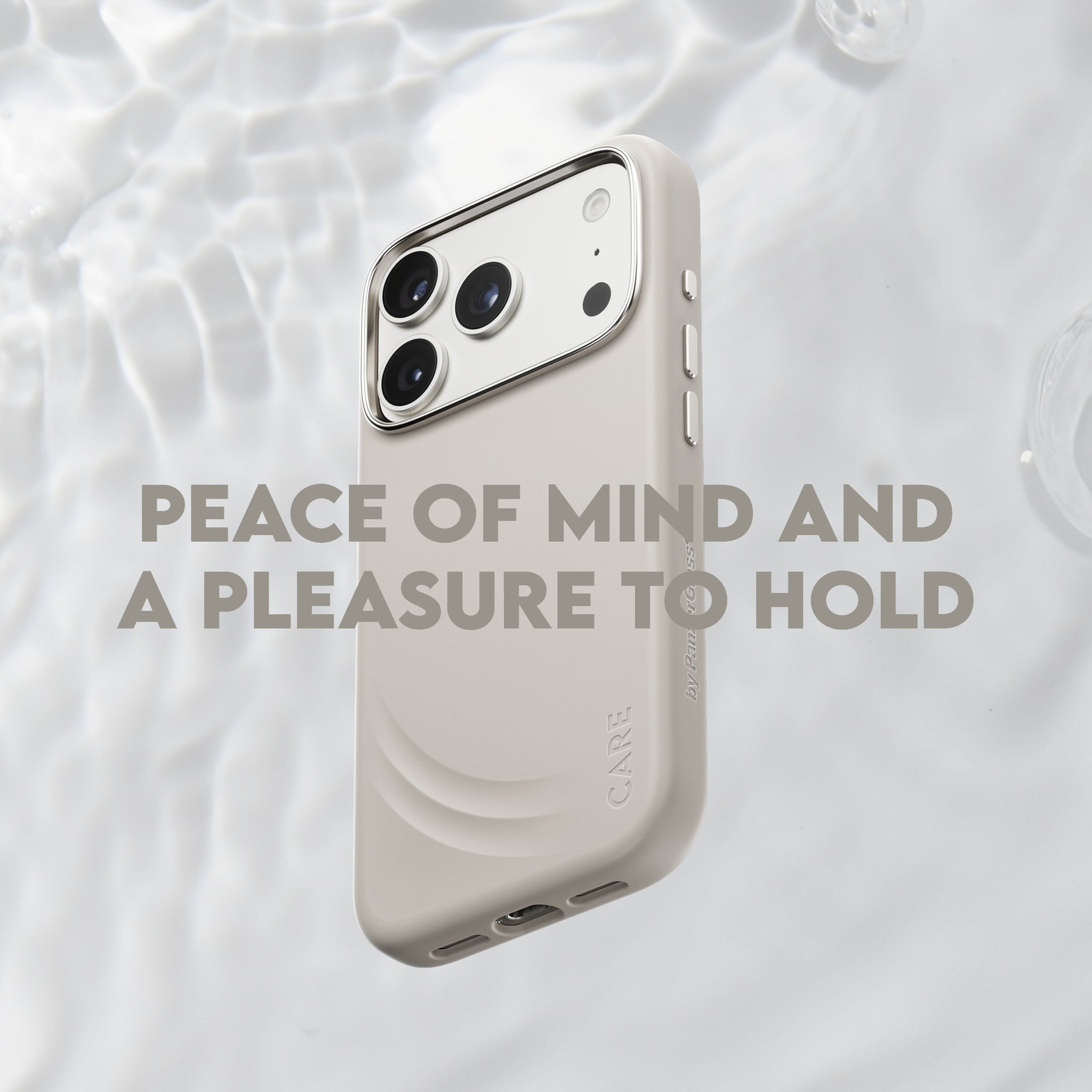 CARE™ by PanzerGlass® Flow Case Vanilla w. MagSafe iPhone 18 Pro | 17 Pro